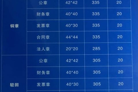 拉薩刻公章需要什么資料，多少錢一個，要多久？刻制全套印章又要多少錢？